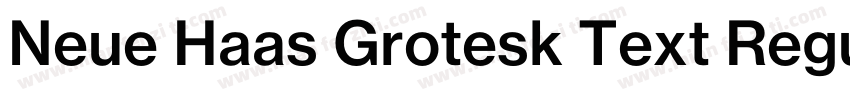 Neue Haas Grotesk Text Regular字体转换